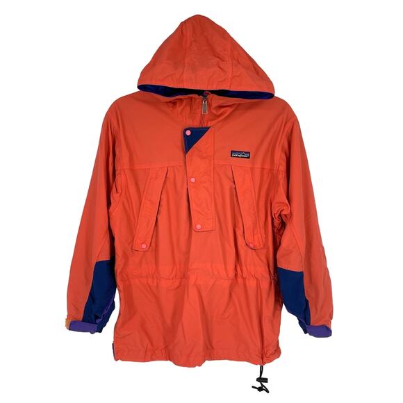 Vintage Patagonia Orange Pink Pullover Jacket Kids Size 12